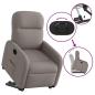 Preview: Relaxsessel mit Aufstehhilfe Elektrisch Taupe Stoff