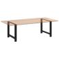 Preview: Couchtischbeine Schwarz 2 Stk. 100x(72-73) cm Stahl