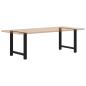 Preview: Couchtischbeine Schwarz 2 Stk. 70x(72-73) cm Stahl