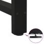 Preview: Couchtischbeine Schwarz 2 Stk. 70x(72-73) cm Stahl
