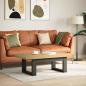 Preview: Couchtisch NOAIN U-förmige Beine 120x60x40 cm Massivholz Kiefer