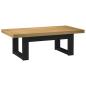 Preview: Couchtisch NOAIN U-förmige Beine 120x60x40 cm Massivholz Kiefer