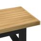 Preview: Couchtisch NOAIN U-förmige Beine 120x60x40 cm Massivholz Kiefer