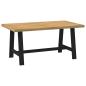 Preview: ARDEBO.de - Esstisch NOAIN A-Form-Beine 160x90x75 cm Massivholz Kiefer