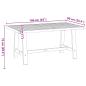 Preview: Esstisch NOAIN A-Form-Beine 160x90x75 cm Massivholz Kiefer