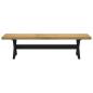 Preview: Esszimmerbank NOAIN X-Form-Beine 180x40x45 cm Massivholz Kiefer