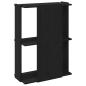 Preview: Bücherregal 3 Böden Schwarz 60x30x80 cm Holzwerkstoff