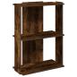 Preview: Bücherregal 3 Böden Räuchereiche 60x30x80 cm Holzwerkstoff