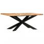 Preview: Esstisch 180 x 90 x 76 cm Raues Mango-Massivholz
