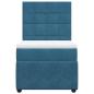 Preview: Boxspringbett mit Matratze Blau 80x200 cm Samt