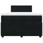 Preview: Boxspringbett mit Matratze Schwarz 120x190 cm Samt