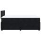 Preview: Boxspringbett mit Matratze Schwarz 120x190 cm Samt