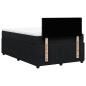 Preview: Boxspringbett mit Matratze Schwarz 120x190 cm Samt
