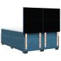 Preview: Boxspringbett mit Matratze Blau 160x200 cm Samt