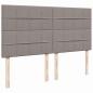 Preview: Boxspringbett mit Matratze Taupe 180x200 cm Stoff