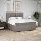 Preview: Boxspringbett mit Matratze Taupe 180x200 cm Stoff
