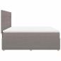 Preview: Boxspringbett mit Matratze Taupe 180x200 cm Stoff
