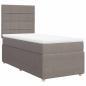 Preview: Boxspringbett mit Matratze Taupe 90x200 cm Stoff