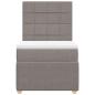 Preview: Boxspringbett mit Matratze Taupe 90x200 cm Stoff