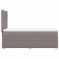 Preview: Boxspringbett mit Matratze Taupe 90x200 cm Stoff