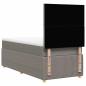 Preview: Boxspringbett mit Matratze Taupe 90x200 cm Stoff