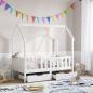 Preview: ARDEBO.de - Kinderbett mit Schubladen 80x160 cm Massivholz Kiefer