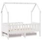 Preview: Kinderbett mit Schubladen 80x160 cm Massivholz Kiefer