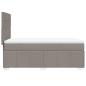 Preview: Boxspringbett mit Matratze Taupe 90x190 cm Stoff