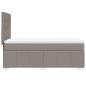 Preview: Boxspringbett mit Matratze Taupe 90x200 cm Stoff