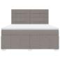 Preview: Boxspringbett mit Matratze Taupe 180x200 cm Stoff