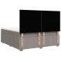 Preview: Boxspringbett mit Matratze Taupe 180x200 cm Stoff