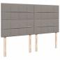 Preview: Boxspringbett mit Matratze Taupe 180x200 cm Stoff