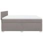 Preview: Boxspringbett mit Matratze Taupe 180x200 cm Stoff