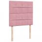 Preview: Boxspringbett mit Matratze Rosa 80x200 cm Samt