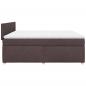 Preview: Boxspringbett mit Matratze Dunkelbraun 180x200 cm Stoff