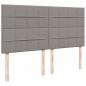 Preview: Boxspringbett mit Matratze Taupe 180x200 cm Stoff