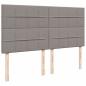 Preview: Boxspringbett mit Matratze Taupe 180x200 cm Stoff
