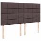 Preview: Boxspringbett mit Matratze Dunkelbraun 180x200 cm Stoff
