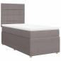 Preview: Boxspringbett mit Matratze Taupe 90x200 cm Stoff