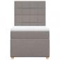 Preview: Boxspringbett mit Matratze Taupe 90x190 cm Stoff