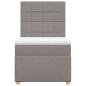 Preview: Boxspringbett mit Matratze Taupe 90x190 cm Stoff