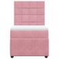 Preview: Boxspringbett mit Matratze Rosa 80x200 cm Samt