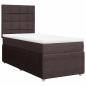Preview: Boxspringbett mit Matratze Dunkelbraun 90x190 cm Stoff
