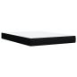 Preview: ARDEBO.de - Boxspringbett mit Matratze Schwarz 160x200 cm Stoff