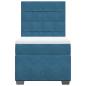 Preview: Boxspringbett mit Matratze Blau 80x200 cm Samt