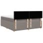 Preview: Boxspringbett mit Matratze Taupe 180x200 cm Stoff