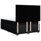 Preview: Boxspringbett mit Matratze Schwarz 160x200 cm Stoff