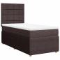 Preview: Boxspringbett mit Matratze Dunkelbraun 90x200 cm Stoff