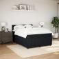 Preview: ARDEBO.de - Boxspringbett mit Matratze Schwarz 160x200 cm Samt