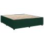Preview: Boxspringbett mit Matratze Dunkelgrün 180x200 cm Samt